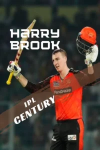 HARRY BROOK 1ST IPL CENTURY